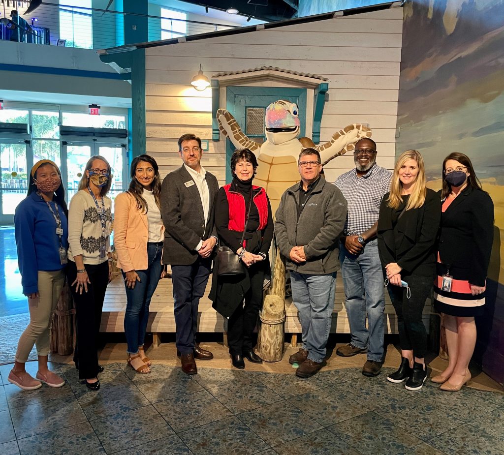 The Florida Aquarium recently hosted staff from GOMA and our Gulf Star partner, Motiva Enterprises, to kick off a new project focused on marine debris education.