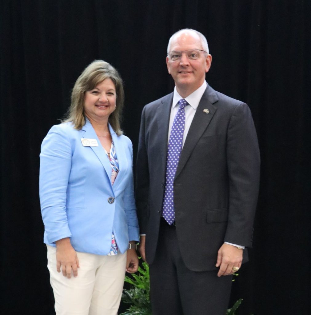 Louisiana Gov. Edwards and GOMA's Laura Bowie