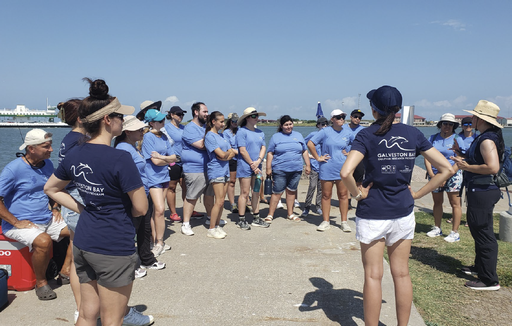 galveston bay team teaches volunteers